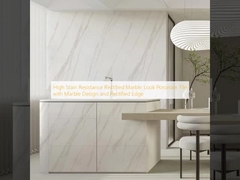 Высокая устойчивость к пятнам ректифицированная керамогранитная плитка под мрамор с мраморным дизайном и ректифицированным краем