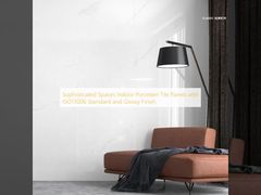 Софистицированные помещения Внутренние панели из фарфоровых плиток со стандартным ISO13006 и глянцевой отделкой