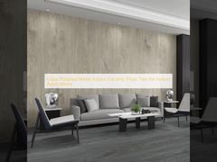 Глазурованная полированная белая керамическая напольная плитка для внутренних помещений