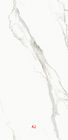 Отполированная плитка фарфора взгляда мрамора Каррары большая белая 1800x900 MM