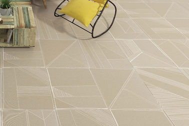 Струйный ковер Bathroom украшения кроет 24 x 24 x 0,4 дюйма черепицей плитки картины бежевого цвета сертификата CE незаконной