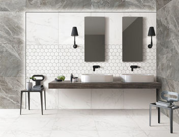 Ровная современного фарфора Bathroom кафельная и яркая поверхностная толщина 10mm