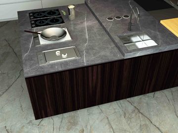 Внутренняя плитка фарфора взгляда серого цвета 800X2600mm пола мраморная