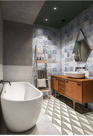 Плитка стены Bathroom керамического цветочного узора декоративная внешняя 300*300mm