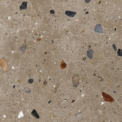 Плитки фарфора желтоватого камня Terrazzo цвета крытые для вымощать полы