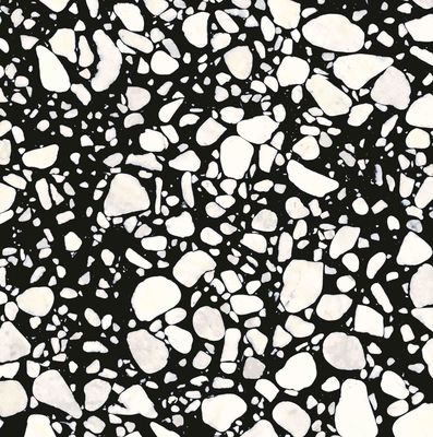 Искусственное Prefab черное белое Кристл Vitrified плитка пола 60x60cm Terrazzo